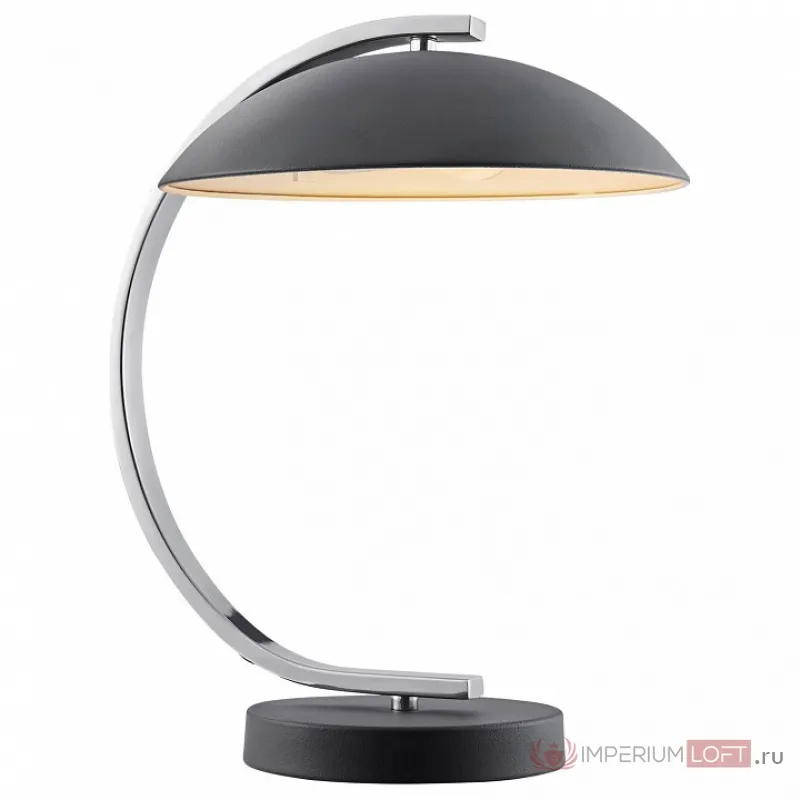 Настольная лампа декоративная LGO Falcon LSP-0559 Цвет арматуры хром Цвет плафонов черный от ImperiumLoft