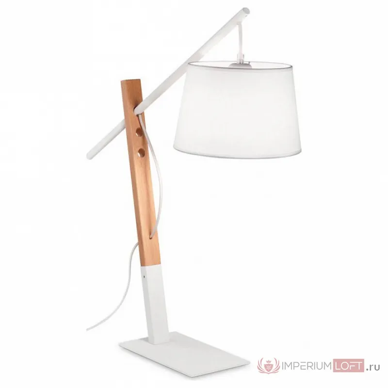 Настольная лампа декоративная Ideal Lux Eminent EMINENT TL1 BIANCO Цвет плафонов белый от ImperiumLoft