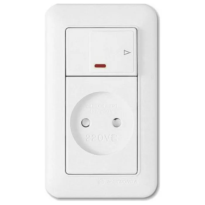 Розетка без заземления Imex 1022 WST 1022L WH Цвет арматуры белый от ImperiumLoft