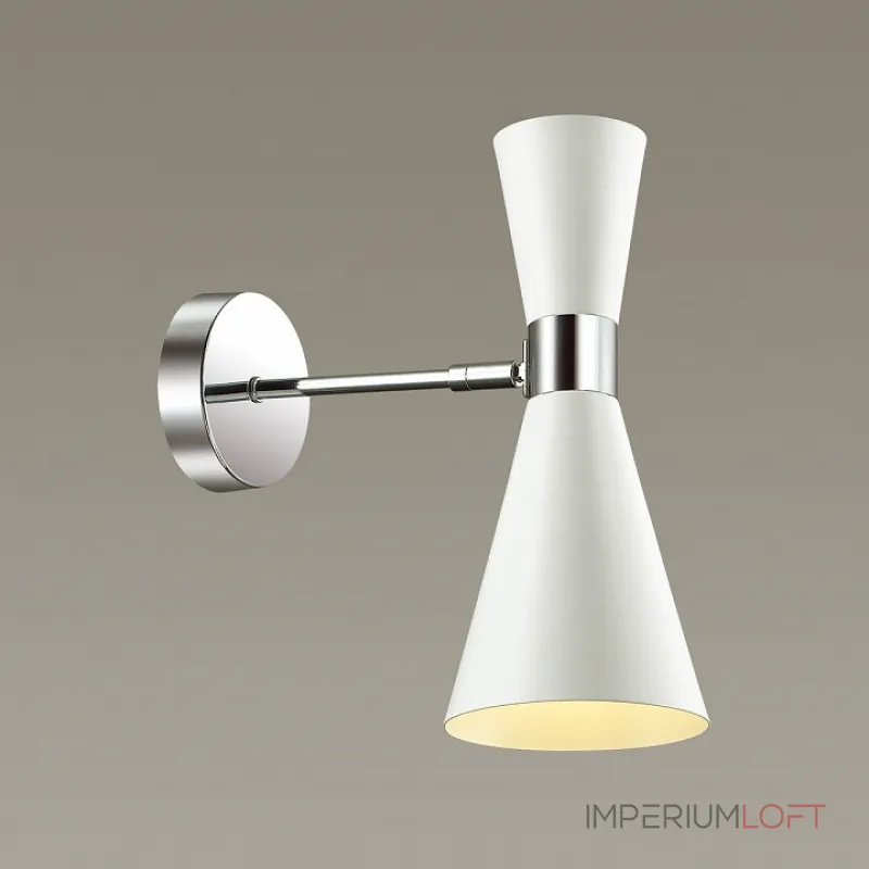 Бра Lumion Quinn 3661/1W Цвет плафонов белый Цвет арматуры хром от ImperiumLoft Бра Lumion Quinn 3661/1W Цвет плафонов белый Цвет арматуры хром от ImperiumLoft