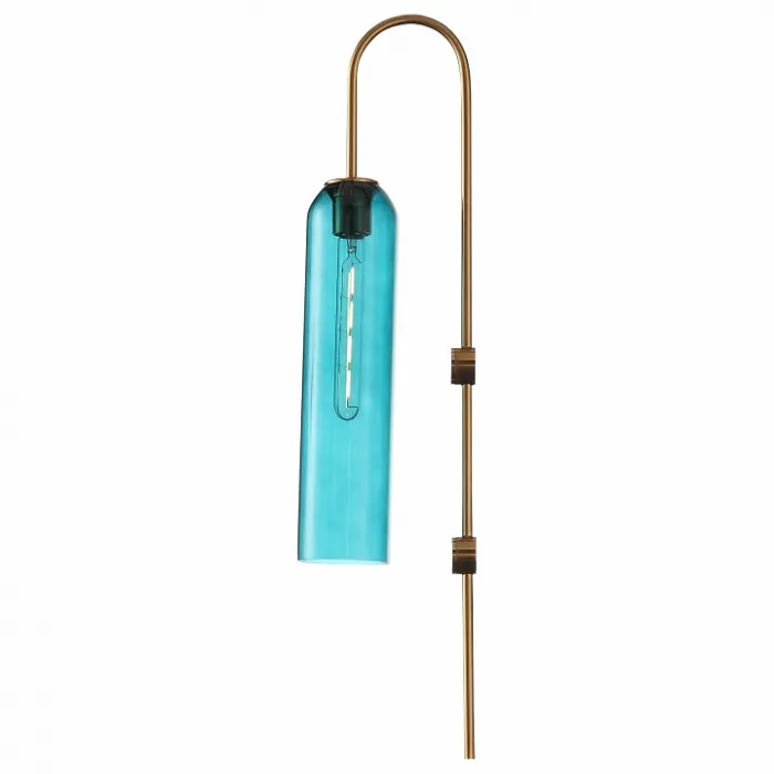 Бра ST-Luce Callana SL1145.381.01 Цвет арматуры латунь Цвет плафонов голубой от ImperiumLoft