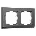 Рамка на 2 поста Werkel Stark графит матовый W0021864