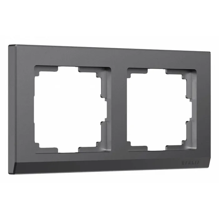 Рамка на 2 поста Werkel Stark графит матовый W0021864 от ImperiumLoft