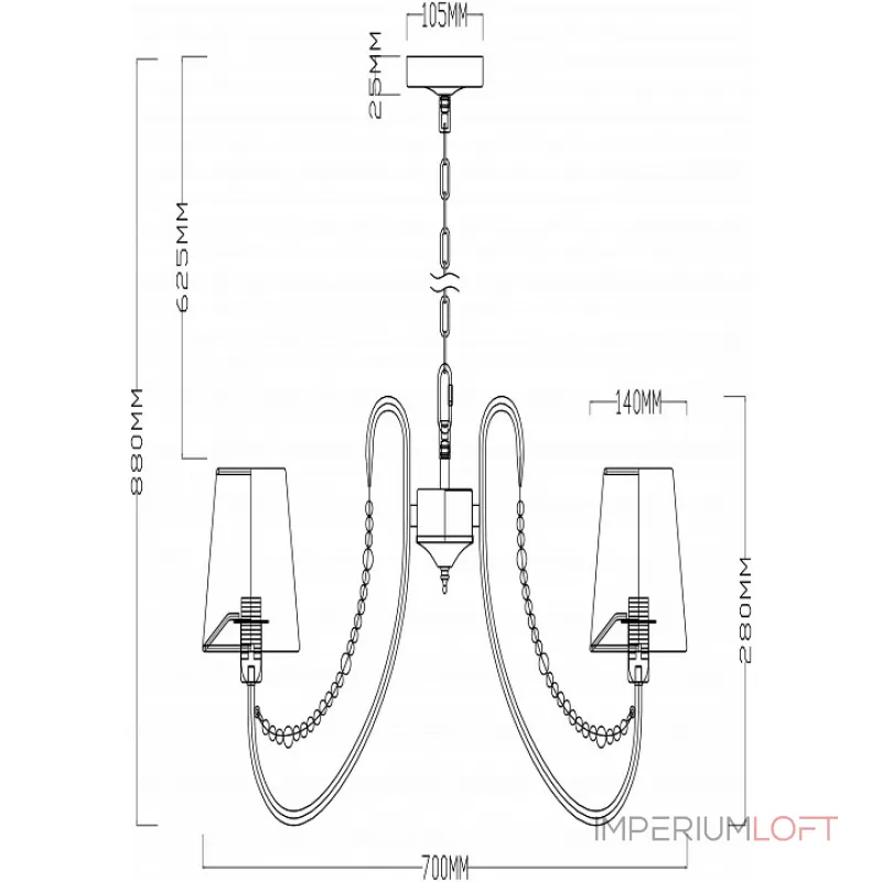 Подвесная люстра Rivoli Perla P8 DN Б0038435 Подвесная люстра Rivoli Perla P8 DN Б0038435
