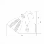 Бра Eurosvet Floranse 30155/1 античная бронза от ImperiumLoft