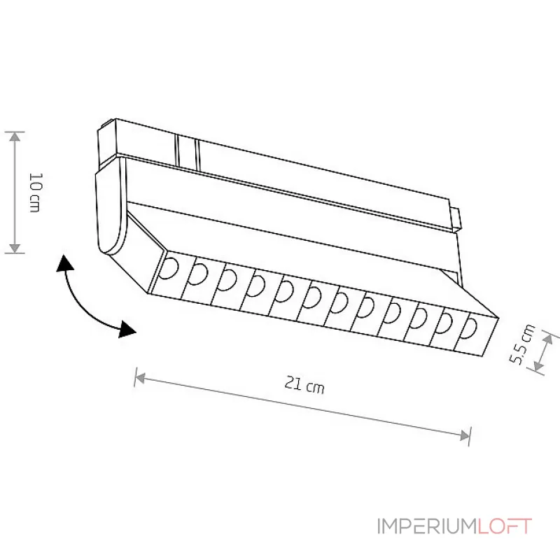 Трековый светильник Nowodvorski Focus Led 10145