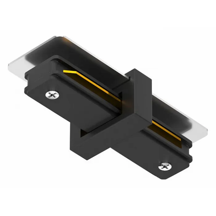 Соединитель с токопроводом линейный для треков Arte Lamp Track Accessories A130006 Цвет арматуры черный Цвет плафонов белый от ImperiumLoft