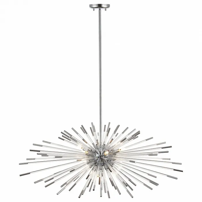 Светильник на штанге ST-Luce Callio SL1097.103.09 Цвет арматуры хром Цвет плафонов прозрачный от ImperiumLoft