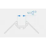 Профиль накладной  Deko-Light AV-02-10 970450 Цвет арматуры серебро Цвет плафонов прозрачный