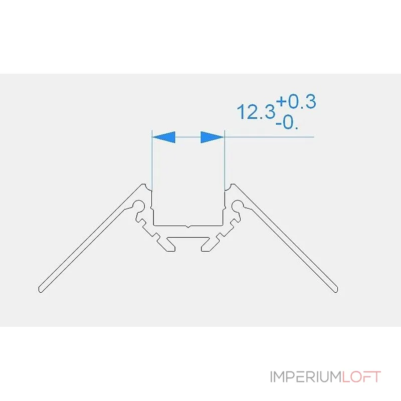 Профиль накладной  Deko-Light AV-02-10 970450 Цвет арматуры серебро Цвет плафонов прозрачный