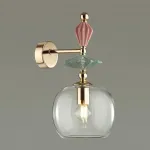 Бра Odeon Light Bizet 4855/1WB Цвет плафонов прозрачный Цвет арматуры золото