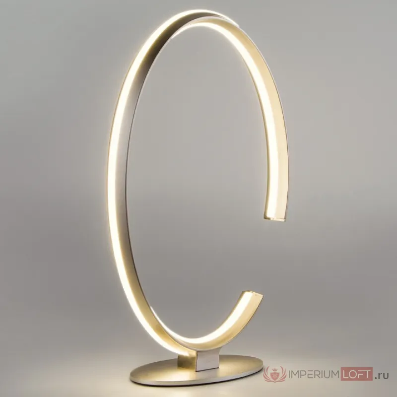 Настольная лампа декоративная Eurosvet Gap 80414/1 сатин-никель 24W от ImperiumLoft
