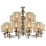 Подвесная люстра ST-Luce Coresia SL1750.103.15 Цвет арматуры никель Цвет плафонов золото от ImperiumLoft