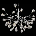 Подвесная люстра ST-Luce Riccardo SL411.513.45 Цвет арматуры белый Цвет плафонов серый от ImperiumLoft