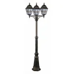 Фонарный столб Arte Lamp Berlin A1017PA-3BN Цвет арматуры золото Цвет плафонов разноцветный
