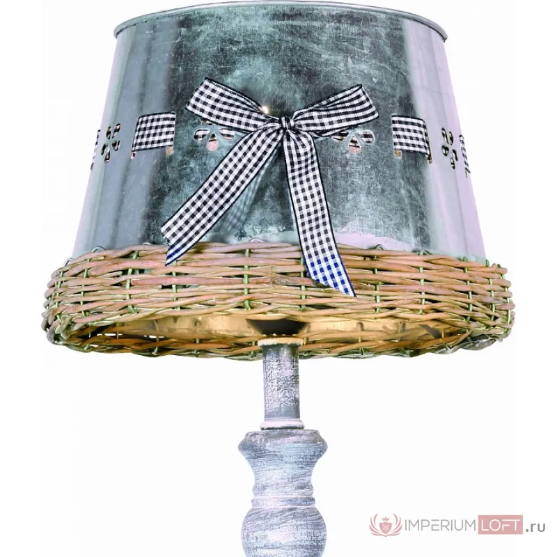 Настольная лампа декоративная Arte Lamp Fattoria A5290LT-1RI Цвет арматуры серый Цвет плафонов серый от ImperiumLoft