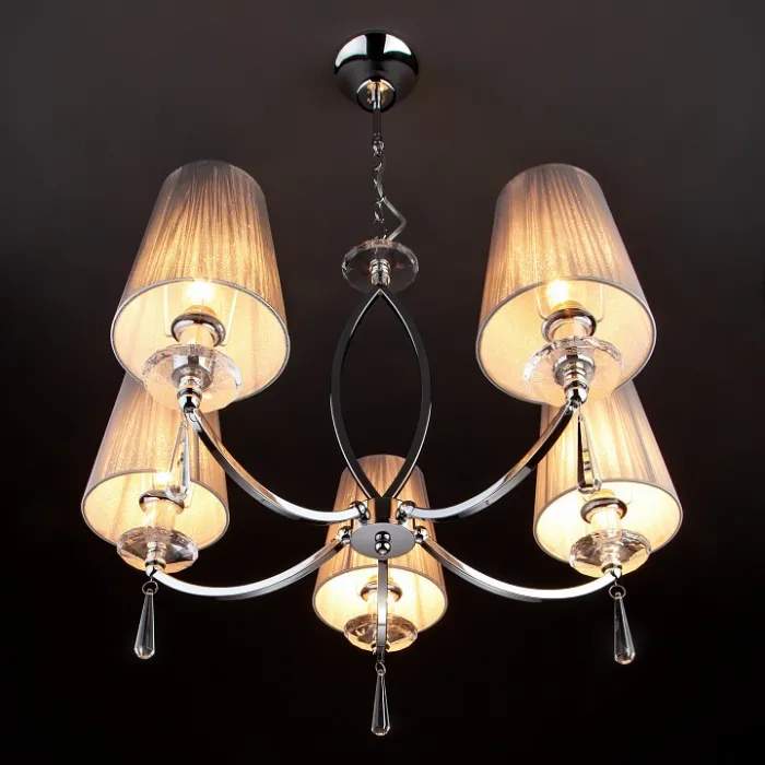 Подвесная люстра Eurosvet Valery 60079/5 хром от ImperiumLoft