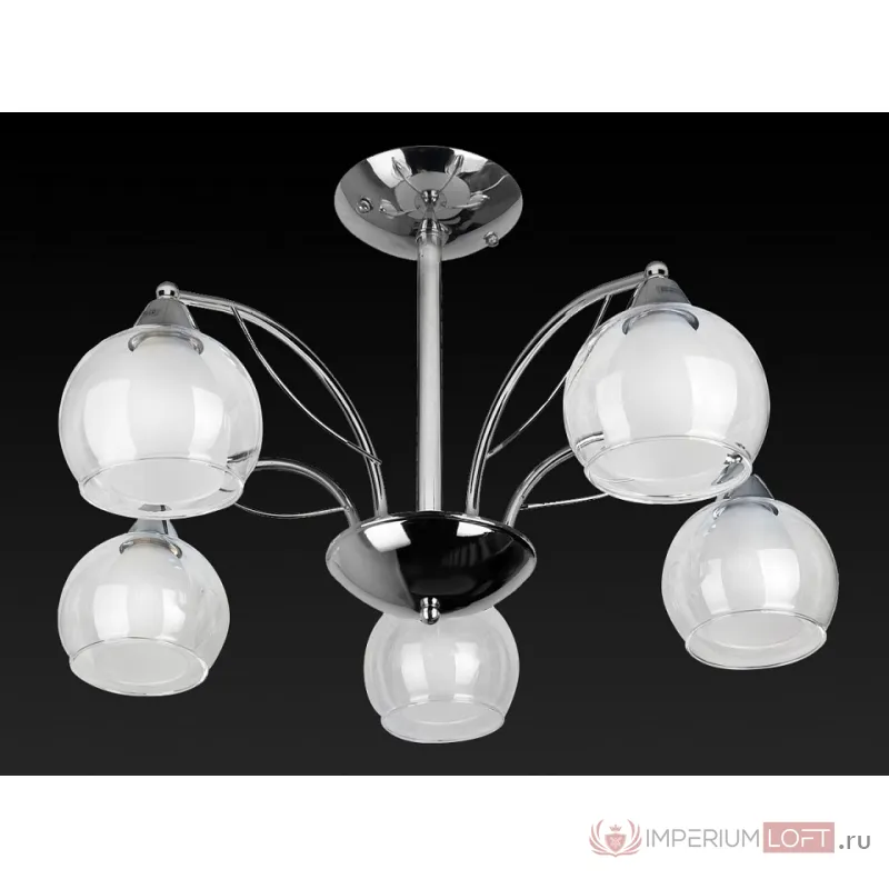 Люстра на штанге TopLight Alberta TL7160X-05CH Цвет арматуры хром Цвет плафонов белый от ImperiumLoft