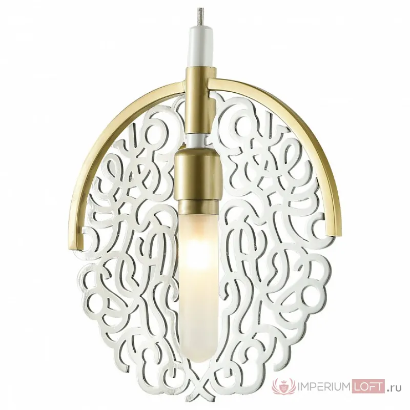 Подвесной светильник Favourite Fabia 2303-1P Цвет плафонов хром Цвет арматуры золото от ImperiumLoft