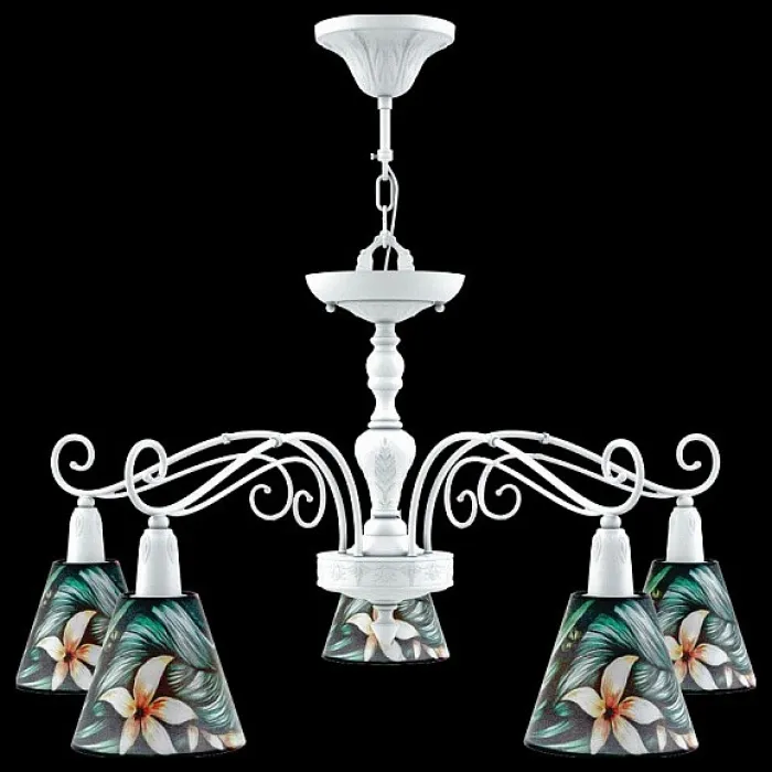 Подвесная люстра Lamp4You Provence 12 E4-05-WM-LMP-O-12 Цвет арматуры белый Цвет плафонов разноцветный от ImperiumLoft