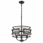 Подвесной светильник Vele Luce Legion 654 VL6272P03 Цвет арматуры черный Цвет плафонов кремовый от ImperiumLoft