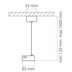 Подвес для трека Lightstar Barra 502199 Цвет арматуры серый от ImperiumLoft
