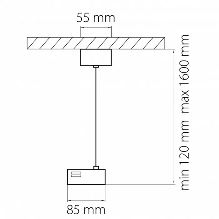 Подвес для трека Lightstar Barra 502199 Цвет арматуры серый от ImperiumLoft