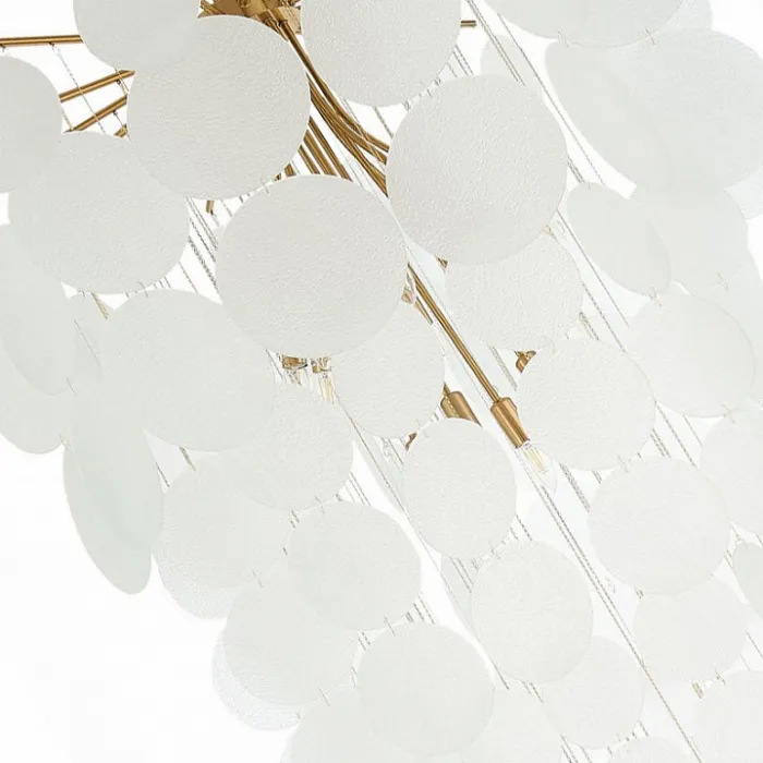 Люстра на штанге ST-Luce Vittoria SL1231.303.12 Цвет арматуры Желтый Цвет плафонов Белый от ImperiumLoft