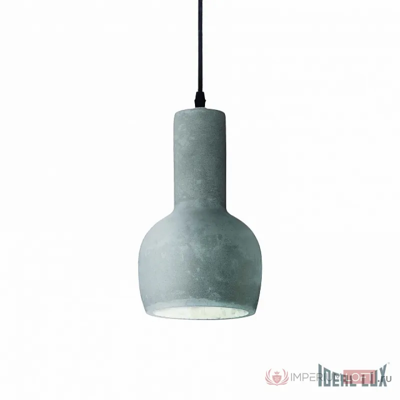 Подвесной светильник Ideal Lux Oil OIL-3 SP1 CEMENTO Цвет арматуры черный Цвет плафонов серый от ImperiumLoft