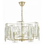 Подвесная люстра EVOLUCE Giano SLE103403-05 Цвет плафонов прозрачный Цвет арматуры коричневый от ImperiumLoft
