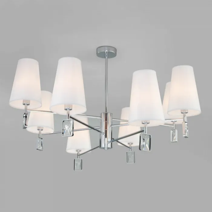 Люстра на штанге Eurosvet Milazzo 60137/8 хром от ImperiumLoft