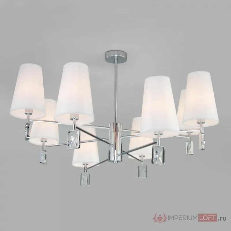 Люстра на штанге Eurosvet Milazzo 60137/8 хром от ImperiumLoft