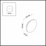 Накладной светильник Odeon Light Eclissi 3634/6WL Цвет арматуры черный Цвет плафонов черный от ImperiumLoft