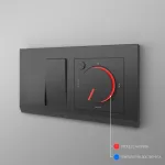 Терморегулятор электромеханический для теплого пола Werkel черный W1151108 от ImperiumLoft