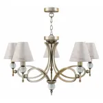 Подвесная люстра Lamp4You Eclectic 8 M2-05-SB-LMP-O-15 Цвет арматуры бронза Цвет плафонов белый от ImperiumLoft