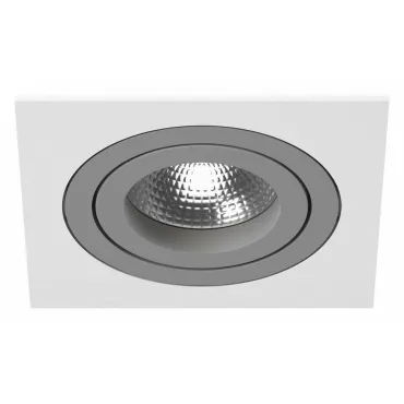 Встраиваемый светильник Lightstar Intero 16 quadro i51609 Цвет арматуры серый Цвет плафонов фиолетовый