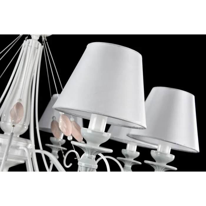 Подвесная люстра Maytoni Adelia ARM540-08-W Цвет арматуры белый Цвет плафонов белый от ImperiumLoft