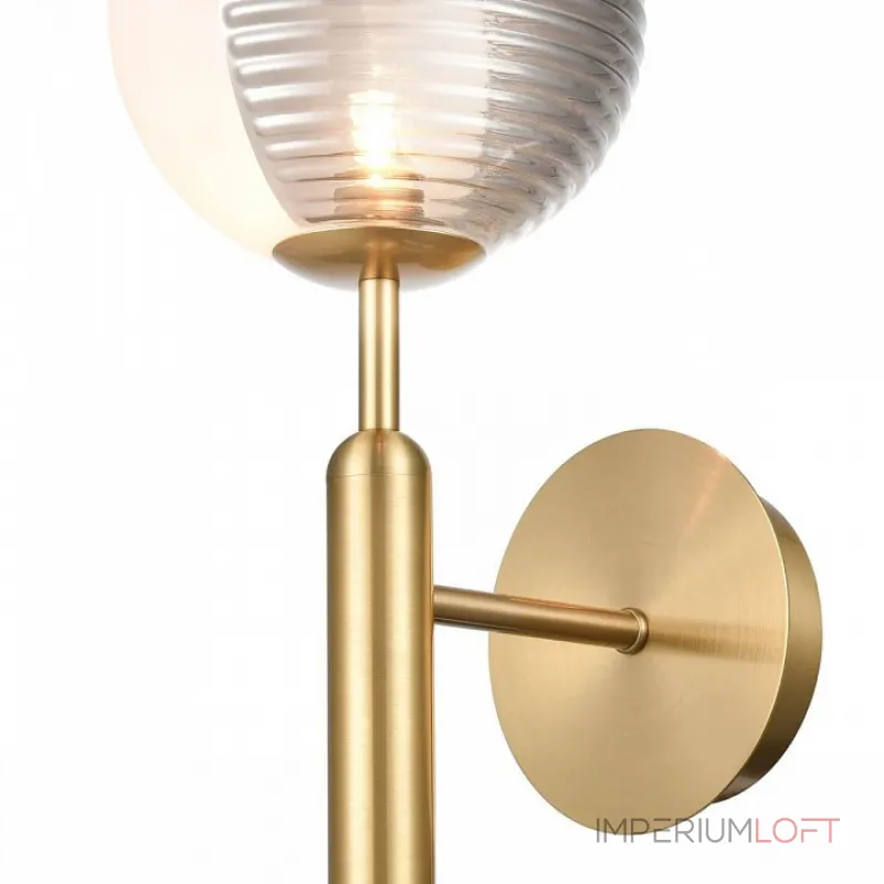 Бра Vele Luce Amore VL5484W01 Цвет арматуры золото Цвет плафонов серый Бра Vele Luce Amore VL5484W01 Цвет арматуры золото Цвет плафонов серый