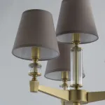 Торшер MW-Light ДельРей 700042504 Цвет арматуры латунь Цвет плафонов серый от ImperiumLoft