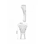 Накладной светильник Lightstar Zucche 820629 Цвет арматуры хром Цвет плафонов янтарный от ImperiumLoft
