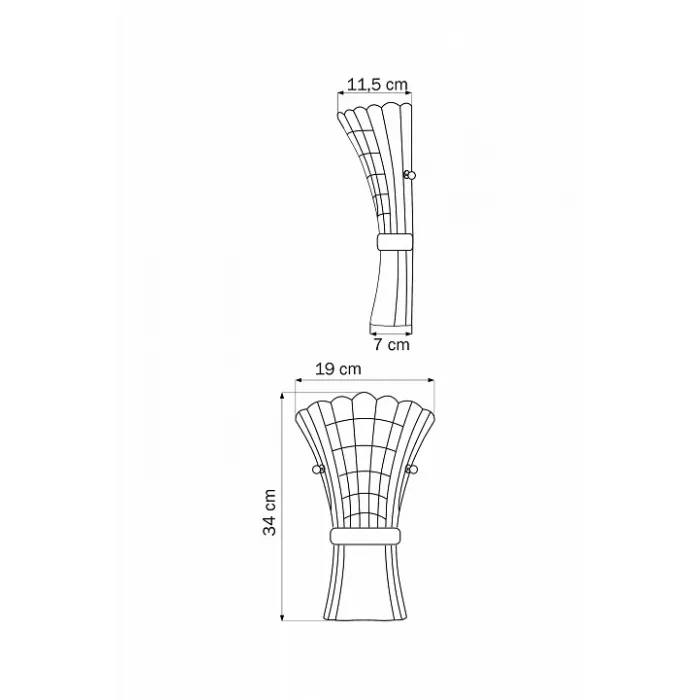 Накладной светильник Lightstar Zucche 820629 Цвет арматуры хром Цвет плафонов янтарный от ImperiumLoft