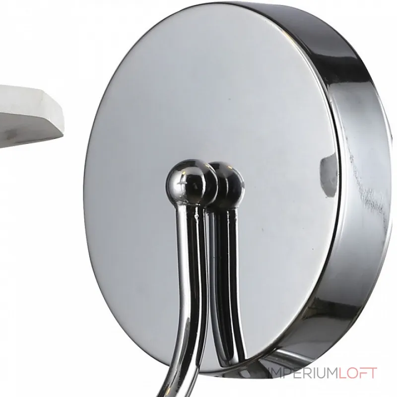 Бра Arte Lamp 6062 A6062AP-1WH Цвет арматуры хром Цвет плафонов серый Бра Arte Lamp 6062 A6062AP-1WH Цвет арматуры хром Цвет плафонов серый