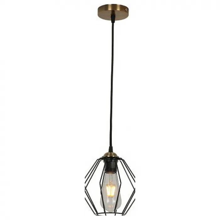 Подвесной светильник Imex 3099 MD.3099-1-P BK+AB цвет арматуры бронза от ImperiumLoft