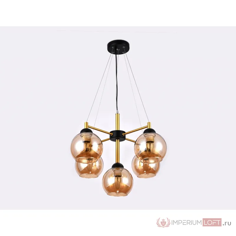 Подвесной светильник Ambrella Traditional 23 TR9026 Цвет плафонов янтарный Цвет арматуры черный от ImperiumLoft