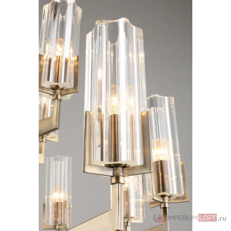 Подвесная люстра Omnilux Ledro OML-69903-15 Цвет арматуры бронза Цвет плафонов прозрачный от ImperiumLoft