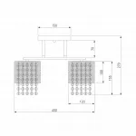 Люстра на штанге Eurosvet Bonnie 30137/3 хром Цвет плафонов хром Цвет арматуры хром от ImperiumLoft