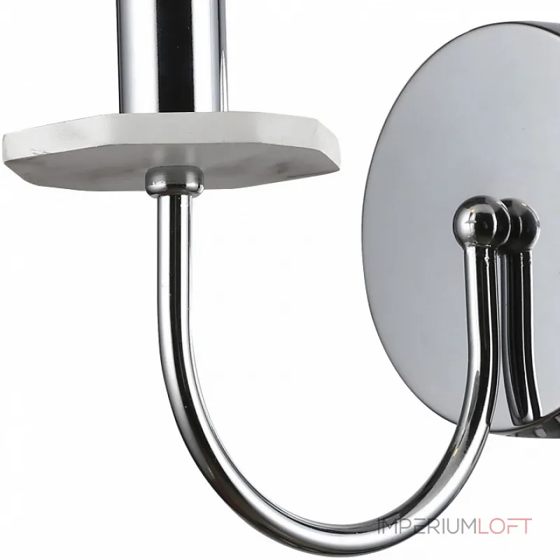 Бра Arte Lamp 6062 A6062AP-1WH Цвет арматуры хром Цвет плафонов серый Бра Arte Lamp 6062 A6062AP-1WH Цвет арматуры хром Цвет плафонов серый