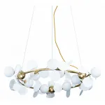Подвесная люстра Loft it Matisse 10008/1050 white Цвет арматуры золото Цвет плафонов белый от ImperiumLoft