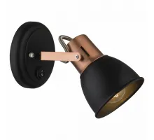 Бра Arte Lamp 1677 A1677AP-1BK Цвет арматуры бронза Цвет плафонов чёрный
