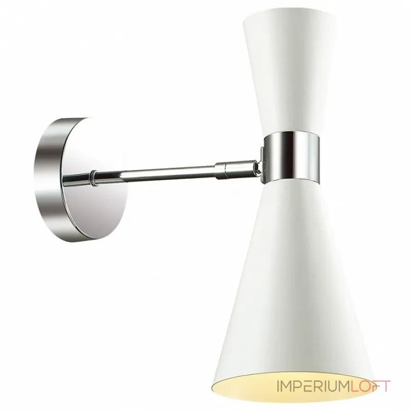 Бра Lumion Quinn 3661/1W Цвет плафонов белый Цвет арматуры хром от ImperiumLoft Бра Lumion Quinn 3661/1W Цвет плафонов белый Цвет арматуры хром от ImperiumLoft